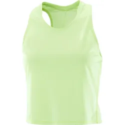 Salomon Sense Aero Short Tank Top, leichtes Running Tanktop mit hoher Atmungsaktivität für schnelle Läufe, butterfly - hellgrün / 34