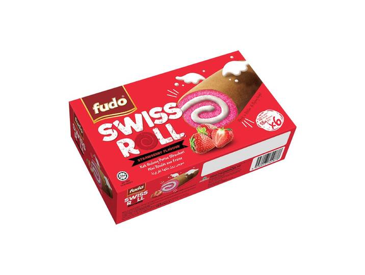 Fudo roulé saveur fraise 18gx 6 - 108g