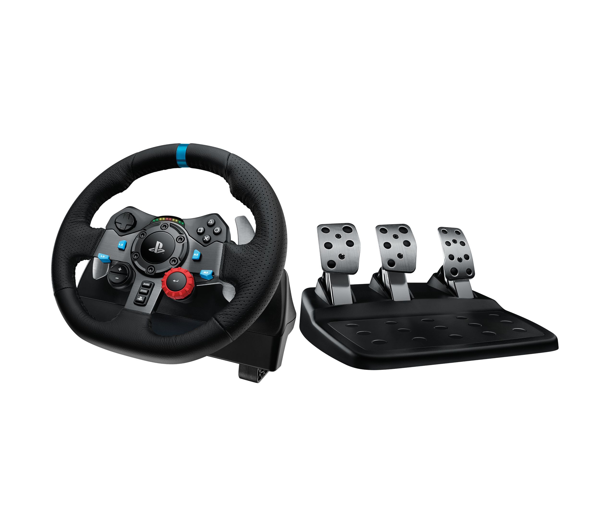 Logitech G29 Lenkrad + Pedale für PC/PlayStation 3/4/5 (Schwarz) 941-000112