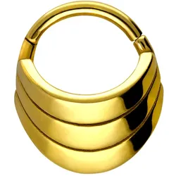 Chirurgenstahl Segmentring Clicker ETHNO-DESIGN