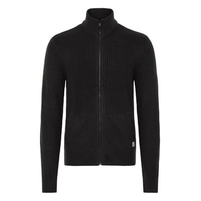 Strickjacke BLEND "Strickjacke BHRibes", Herren, Gr. M, schwarz, Obermaterial: 100% Polyacryl PAN., Strickjacken Strickjacke