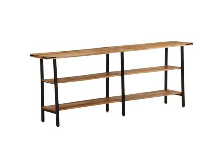 KPOUTRFG Konsolentisch 180x35x70 cm Massivholz Mango mit 3 Ablagen Massives Mangoholz, 3 Ablagen, robuste Tischplatte, natürliche Maserung, vielseitig einsetzbar