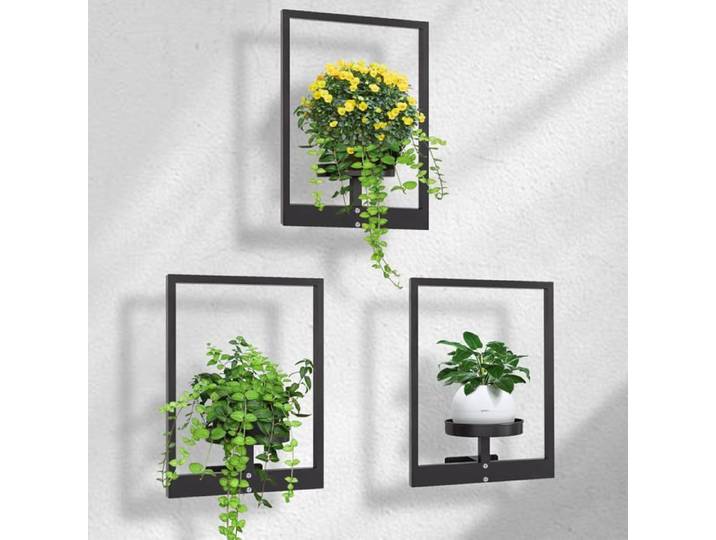 3 Pièces Support Pour Plantes D'Intérieur Avec Vis Étagère Pour Plantes En Métal Étagère Murale Pour Plantes Supports De Pot[CA50]