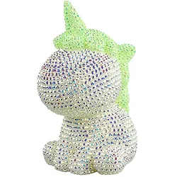 Kreatives Einhorn Set DIY Diamanten Kristalle Grün