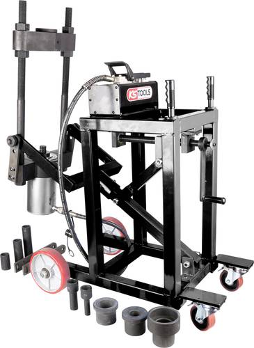 KS Tools 460.3620 Achsschenkelbolzen-Presse, 75t, mit Hülsen-Satz, 29-tlg