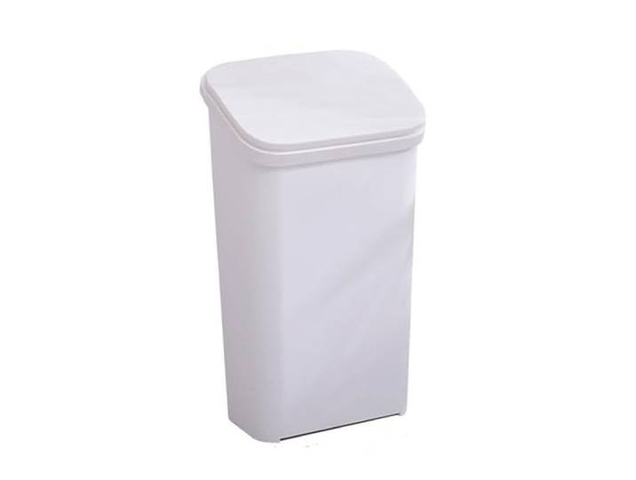YUHANXINHESHE 20l große Mülltonnen for Zuhause, Schule, Klassifizierung, Küche, Wohnzimmer, Kapazität, große Räume, Büro, gepresste Mülltonne mit Deckel(White)