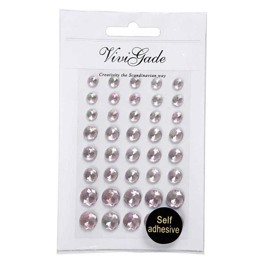 Creativ Company Strasstenen Roze 6-8-10mm, 40st. (28324)