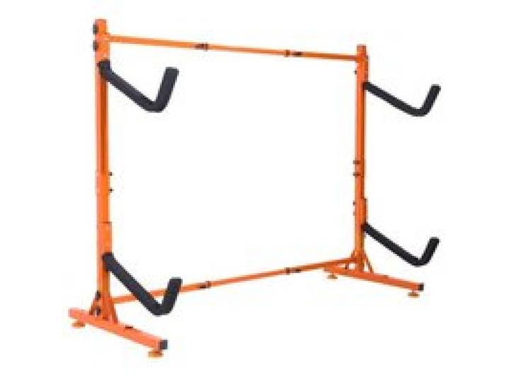 VEVOR Kayak Halterung Kajak Aufhänger 1265 x 788 x 1380 mm, Freistehender Kajakständer 2 Kajaks 1230–1825 mm Breitenverstellbereich, Kajak Aufbewahrungsregal Robuste Kajak-Aufbewahrungshaken