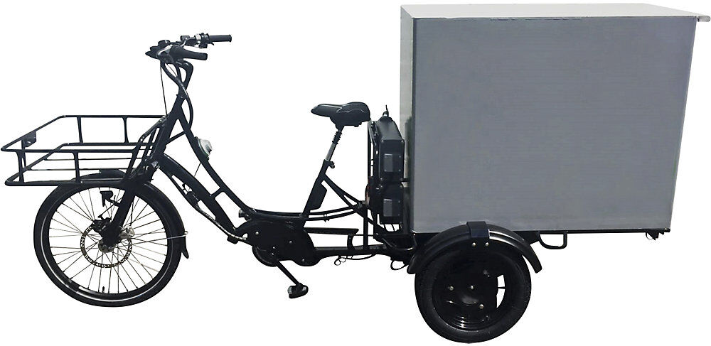 Lastenfahrrad VS3E eDrive Ludwigshafen, hydraulische Magura-Bremsen, schwarz kaiserkraft