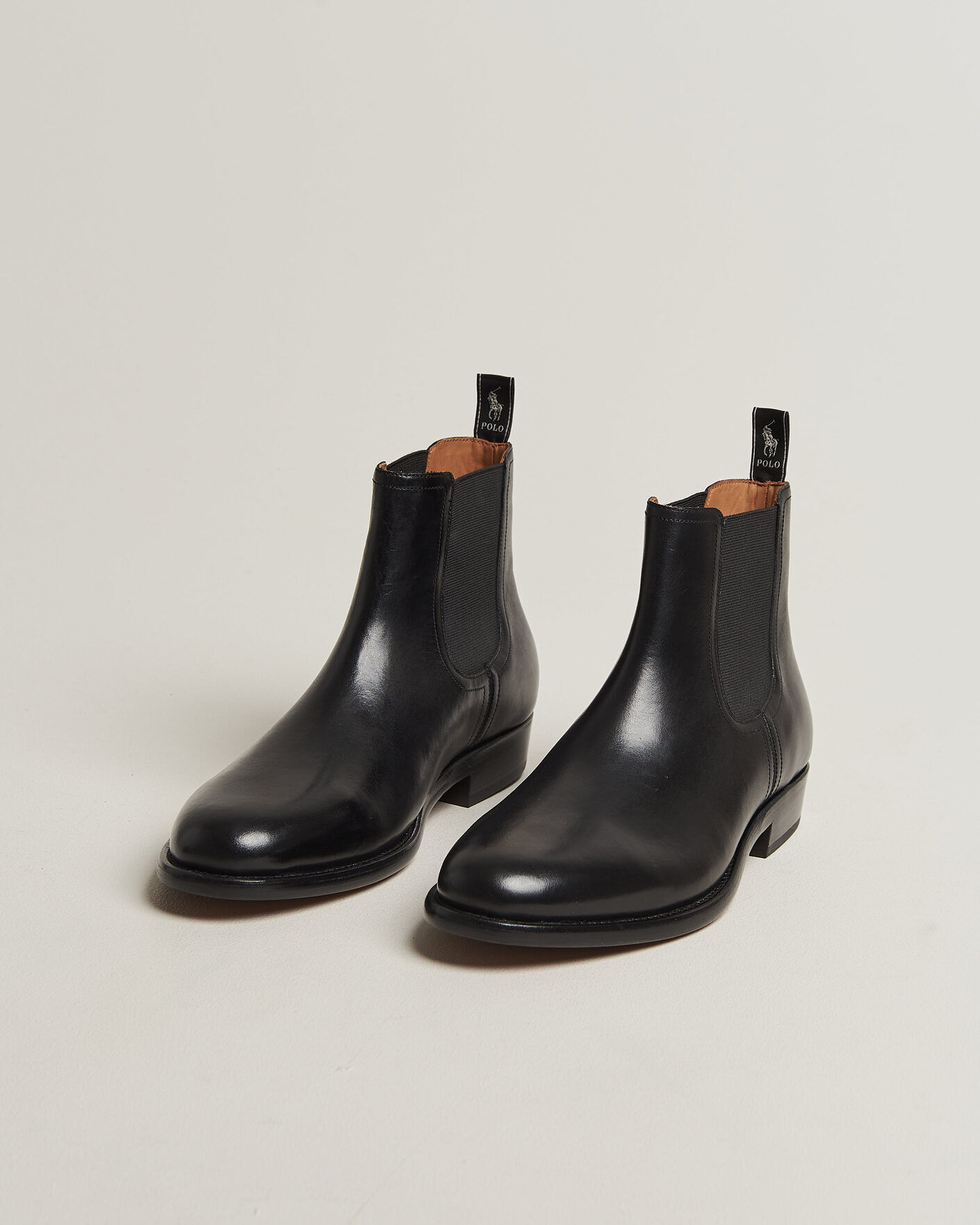 Polo Ralph Lauren Owen Leather Chelsea Boots Black men EU44 Sort