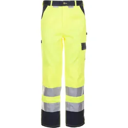 Warnschutz Bundhose "KONTRAST" - 60 - gelb/marine