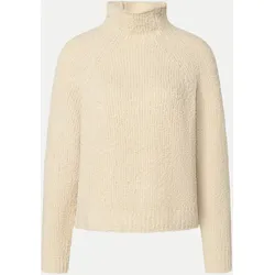 Stehkragenpullover aus Woll-Mix Beige 42