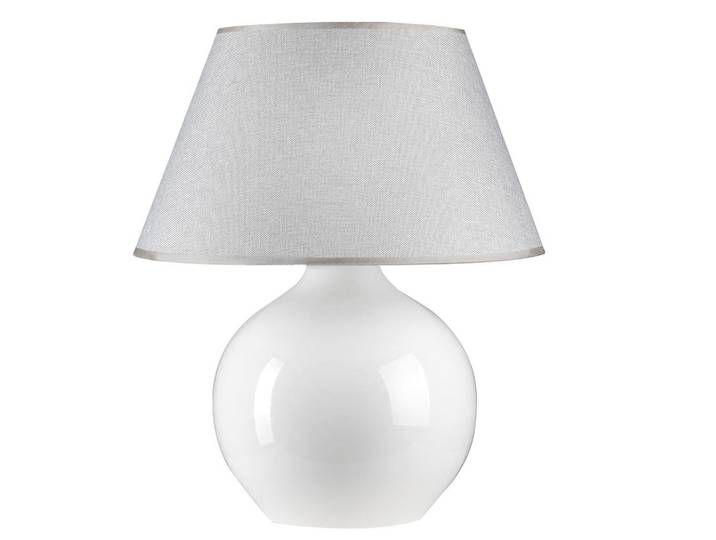 Tischleuchte, Weiß, Keramik, 52 cm, Lampen & Leuchten, Innenbeleuchtung, Tischlampen, Tischlampen