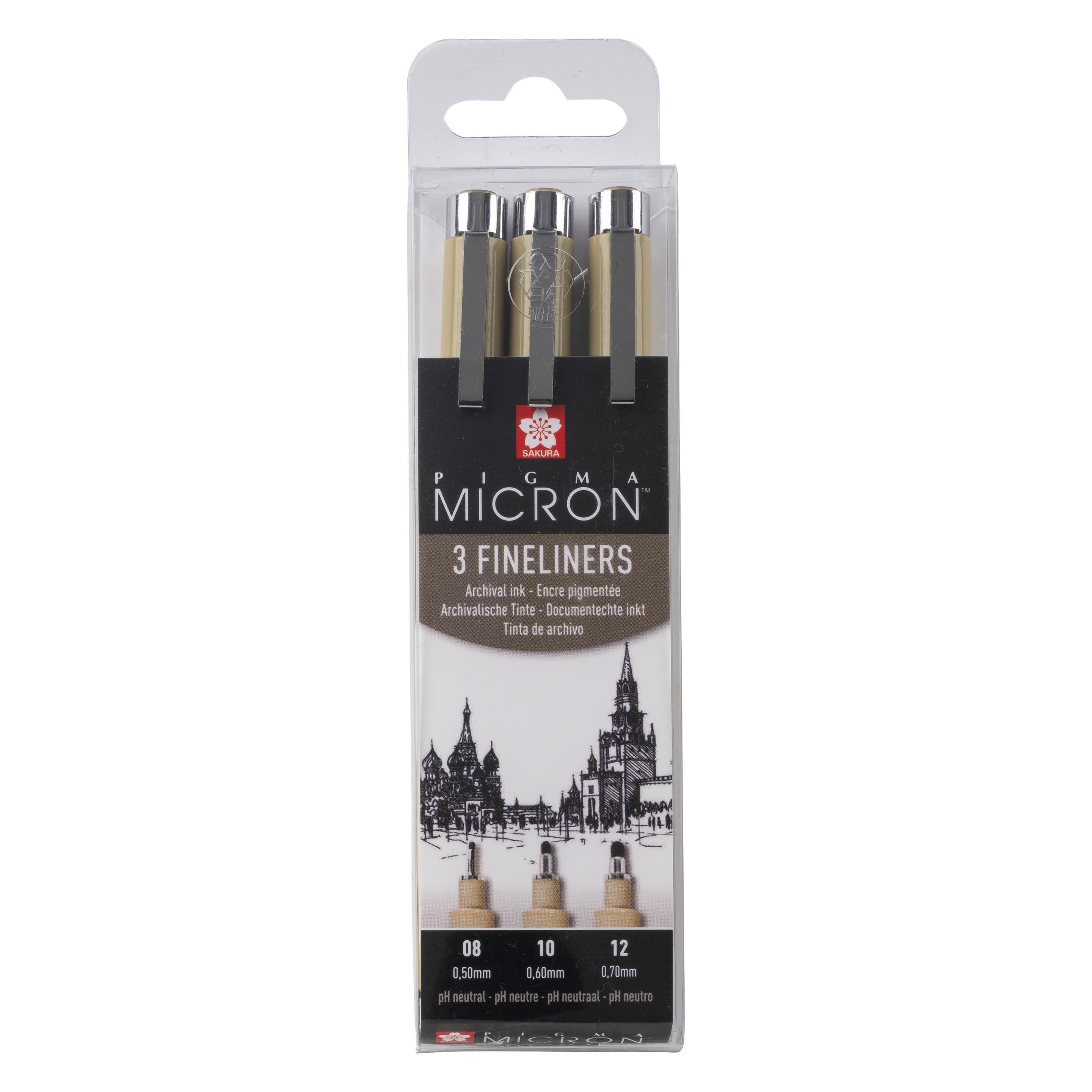 Sakura Faserschreiber Pigma Micron (3x) (POXSDK3A)