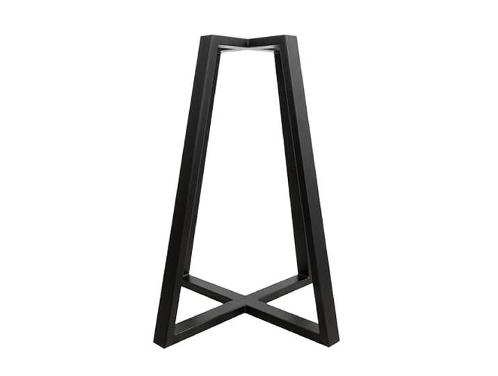 Natural Goods Berlin Tischsäule Pyramide - 70cm hoch - Tischfuß aus Metall - DIY Möbelfuß für Beistelltisch, Nachttisch, Laptoptisch, Hocker - Tischbeine Schwarz Metall (ohne Tischplatte)