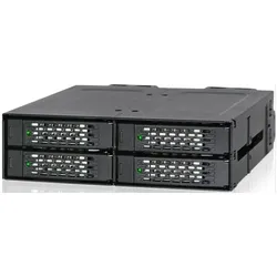 Icydock Geh?use 4x 2,5" NVMe SSD PCIe 4.0 64Gbps, f?r 5,25" Schacht, SSD + Festplatte Zubehör