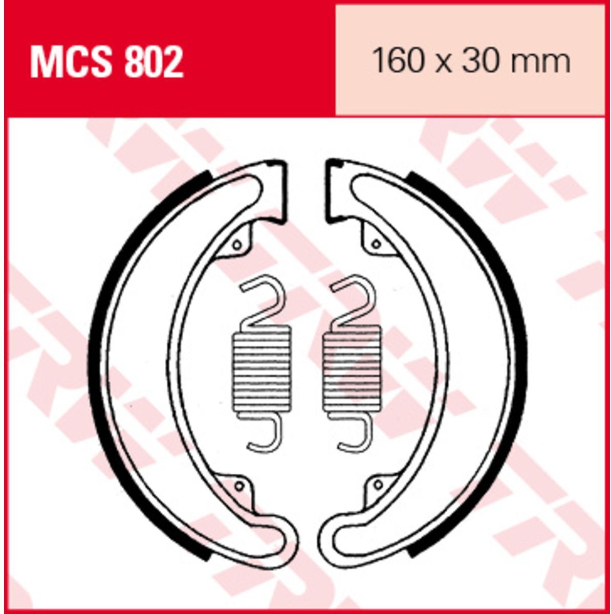 Bremsbacken TRW MCS802