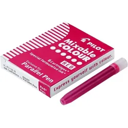 PILOT Tintenpatronen für Füllhalter Parallel Pen, rot