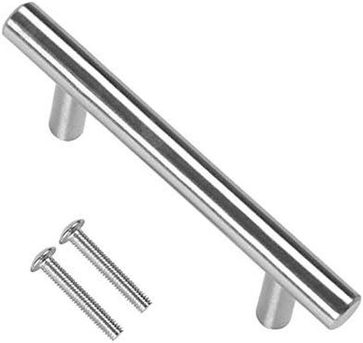 T-bar Handgrepen voor Keuken en Meubels - Geborsteld Staal - Zilver - 150 mm