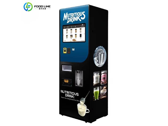 Distributeur automatique de boissons protéinées intelligent, personnalisé et sur mesure, pour la vente en gros.