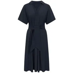 Polo-Kleid Modell Phinora Raffaello Rossi blau, 40