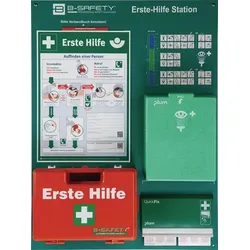 B-safety Erste Hilfe Station B800xH600xT150ca.mm Grün/Weiß