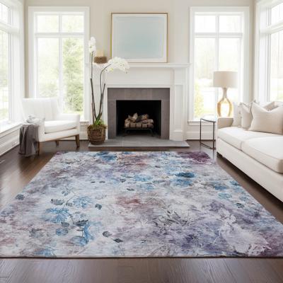 Addison Rugs Machine Washable Indoor/ Outdoor Chantille Vanishing Floral Rug