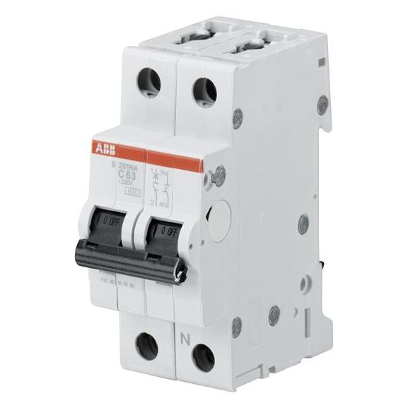 ABB S201-C50NA Sicherungsautomat C-Char.,6kA,50A,1P,+NA (2CDS251103R0504)