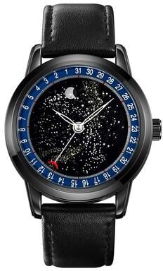Everyday Crate SKMEI 2116 Mens Waterproof Quartz Watch With Moon Phase Accent blue Leather