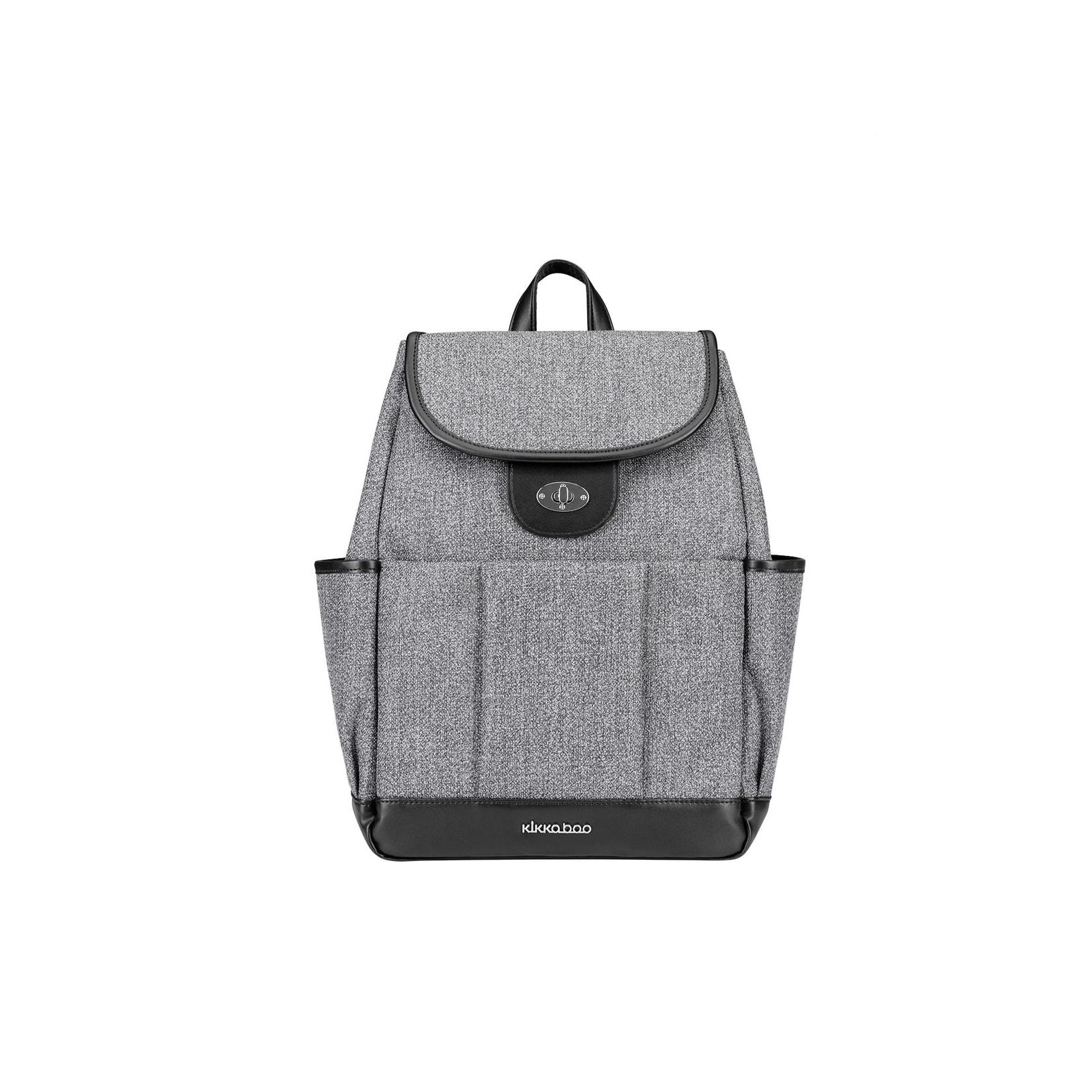 Kikkaboo Wickeltasche Morice Rucksack Magnetknöpfe, Drehverschluss, verstellbar grau