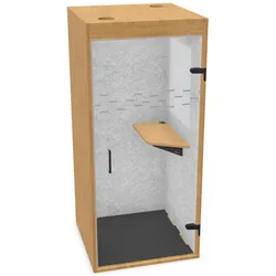 Sedus se:ready cube - kompakte Telefonbox - Eiche natur (K82) / Purweiß (K94)