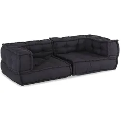 vidaXL, Sofa + Bettsofa, Roland (Niedriges Ecksofa)