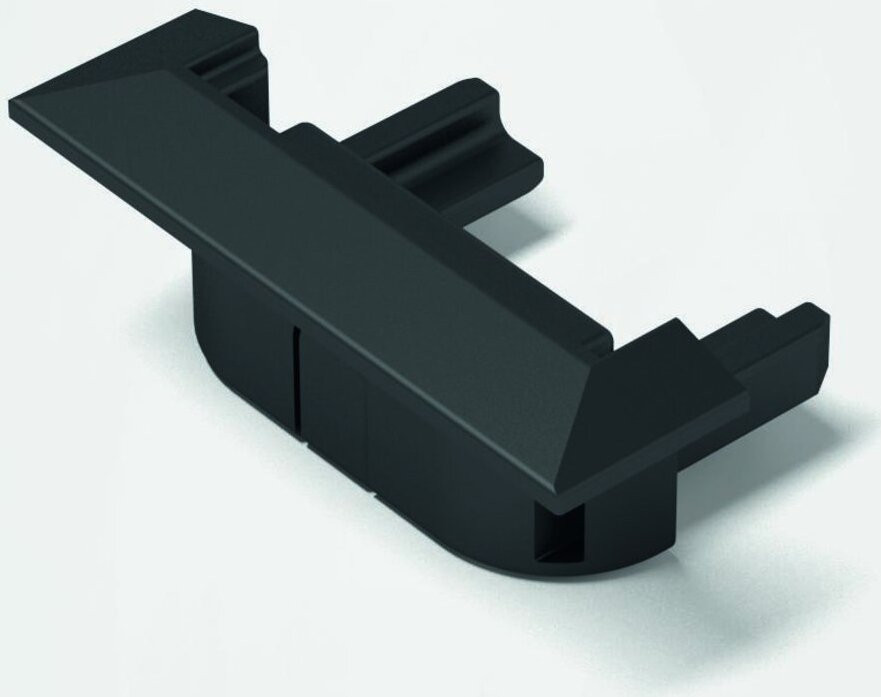 Halemeier Eindkappen ChannelLine C type 2, zwart, set van 2 stuks
