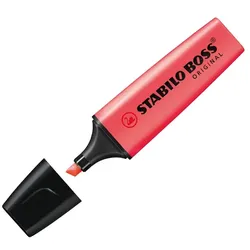 STABILO BOSS ORIGINAL Rot  Breit Keilspitze 2 - 5 mm Nachfüllbar