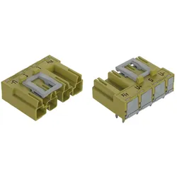 Wago 770-874/011-000/071-000 Stecker für Leiterplatten,abgewinkelt,4-polig,hellgrün 770874011000071000  - 50 Stück