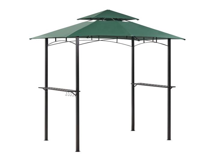 PAVILLON Stahl dunkelgrün 240/148 cm Naro