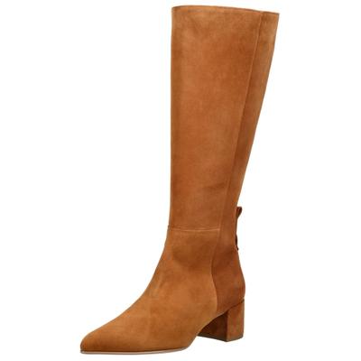 Stiefel HÖGL "Högl Stiefel Leder", Damen, Gr. 36, Textil, braun (camel), Leder, Schuhe Stiefel
