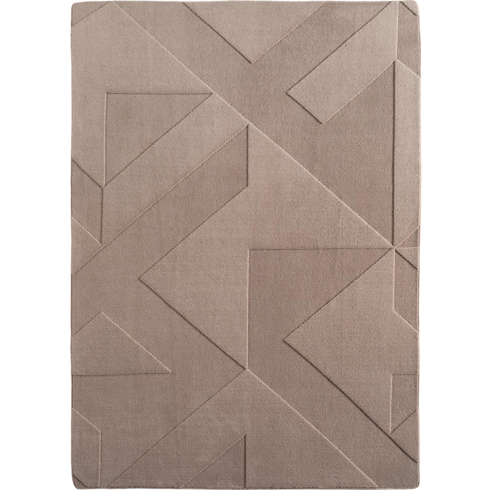Teppich Kurzflor Waschbar LAVAREDO in Beige, geometrisch, 240 x 340 cm