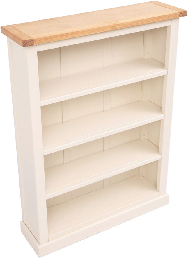 Marlow Home Co. Middlebrook Standard Bookcase White/Natural 120 cm H x 89 cm W x 25 cm D