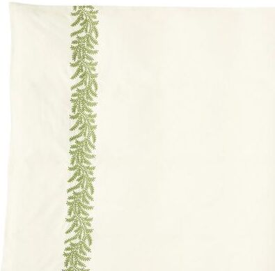 Salome Embroidered Vine Duvet Cover - Sage, Queen - Ballard Designs