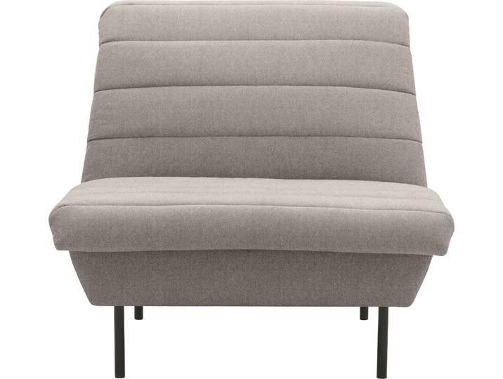 Sessel LOOKS IX , beige (beige, braun), B:92cm H:92cm T:103cm, 70% Polyester (recycelt), 30% Polyester, LOOKS BY WOLFGANG JOOP, Sessel, Sessel, Quersteppung, ohne Armlehnen