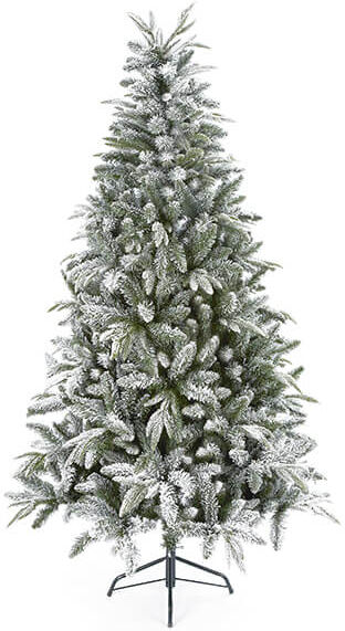 Premier Decorations Premier 2.1m Flocked Lapland Hinged PVC Tree
