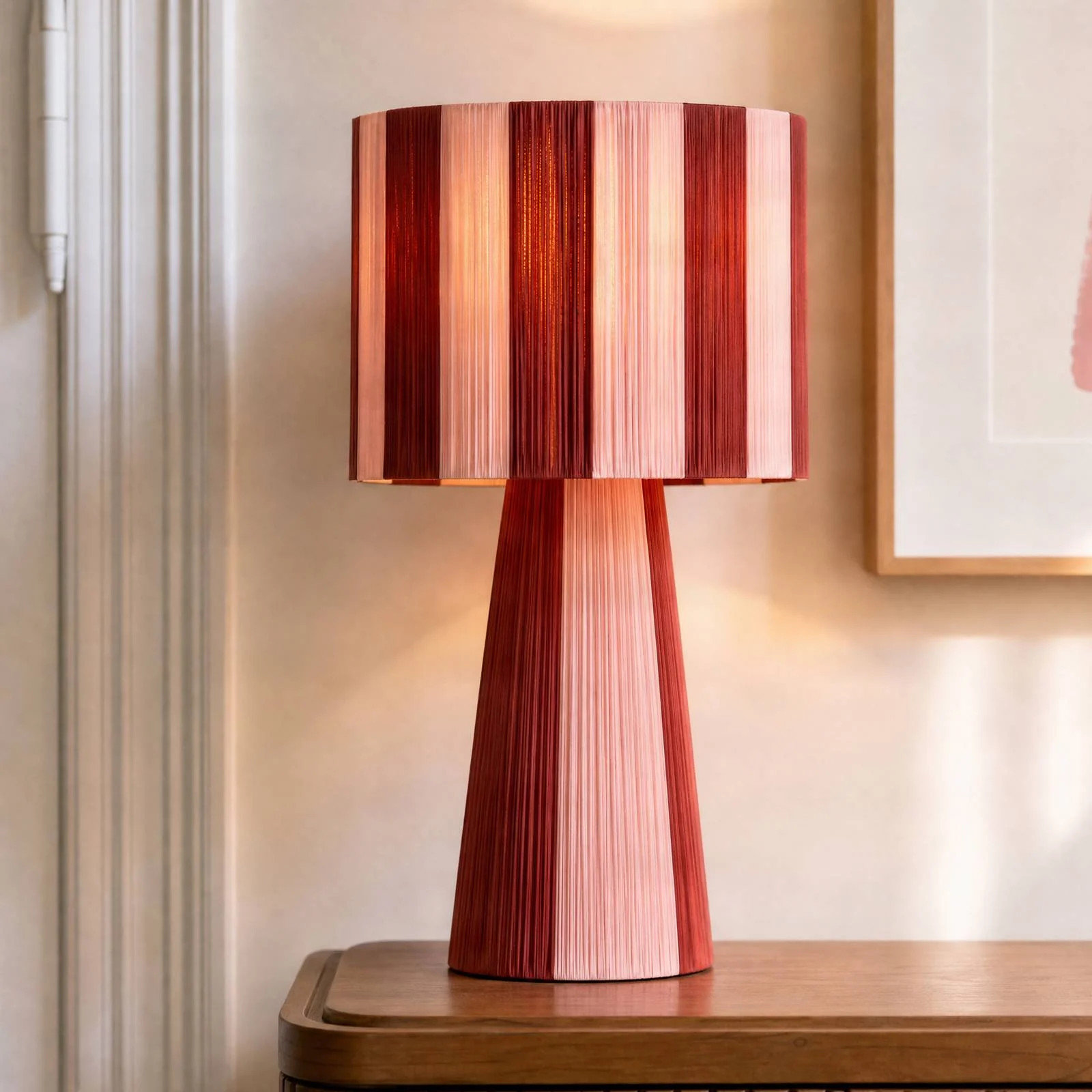 Lindby Tafellamp Suly Rood voor Woon- of Eetkamer