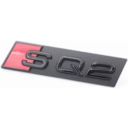 Original Audi SQ2 Schriftzug Emblem Logo Schwarz Front Kühlergrill