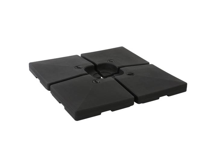 MCW Sonnenschirmständer Schwarz, Kunststoff, 104x104 cm, Sonnenschutz, Sonnenschirmständer