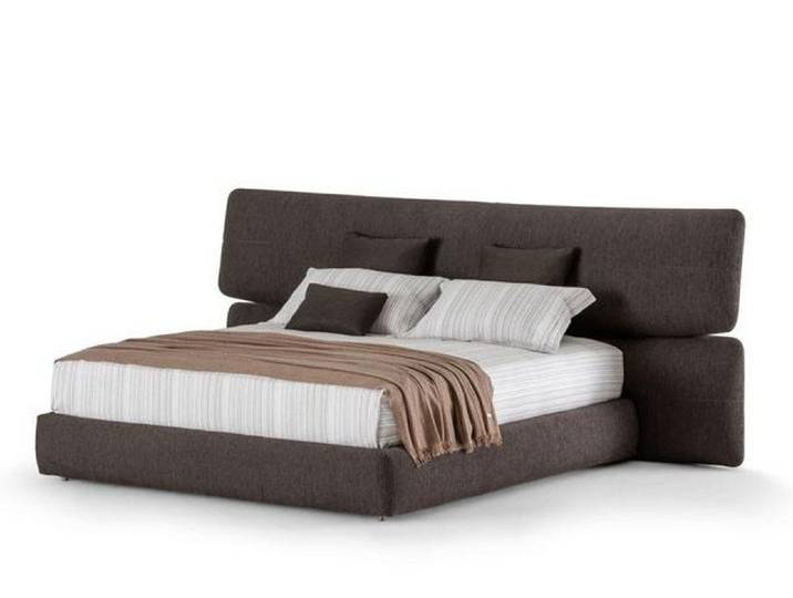 Xlmoebel Polsterbett Luxuriöses schwarzes Polsterbett mit hoher Rückenlehne von XLMOEBEL, Made in Europa