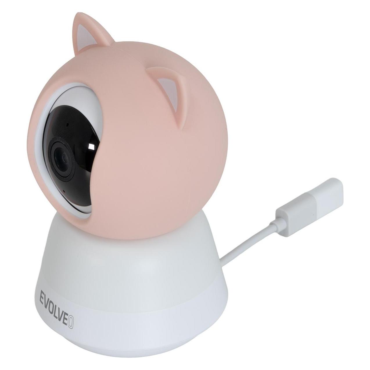 Evolveo Baby Monitor N5 - Set mit 360° Überwachung, Zwei-Wege-Kommunikation und Schlafliedern. (Babyphone mit Kamera) (2055159658806)