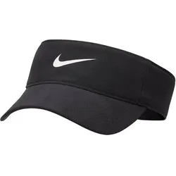 NIKE Herren Mütze Dri-FIT Ace Swoosh Visor, Größe M/L in Schwarz Schwarz