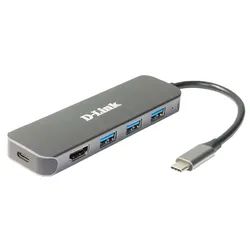 D-Link DUB-2333 D-Link DUB-2333  5-in-1 USB-C Hub mit HDMI/USB-PD retail