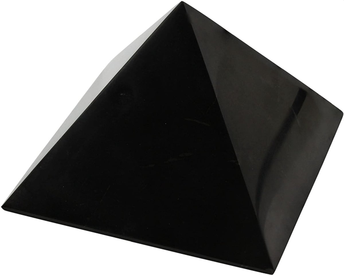 Alphasurya Shungite Pyramide voor volwassenen, 10 cm